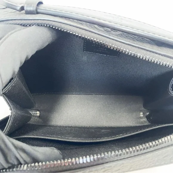 Louis Vuitton Black Monogram Embossed Leather Soft Trunk Crossbody Bag - Picture 9 of 12